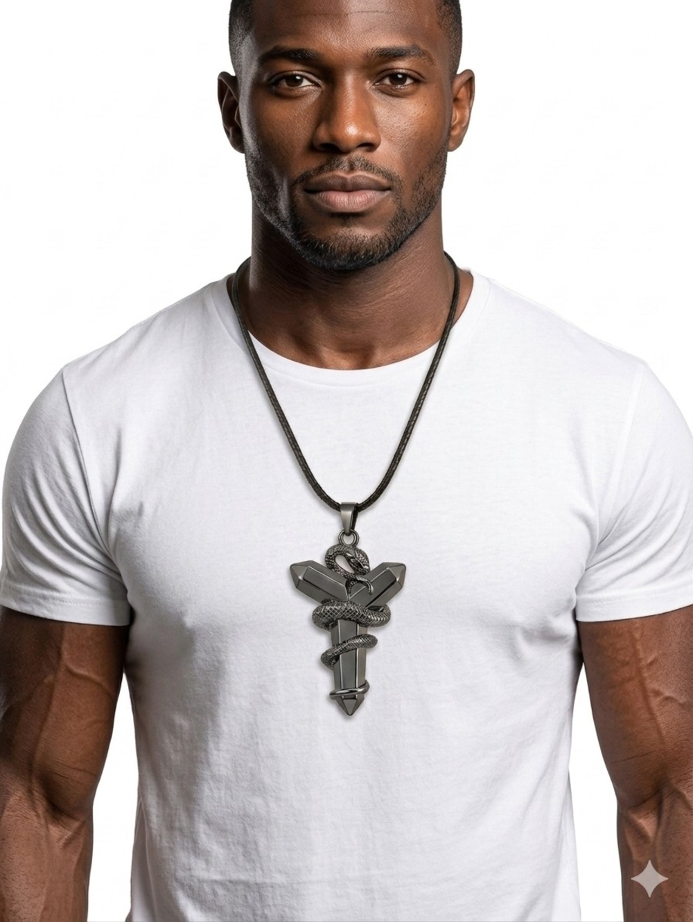 Kobe Black Mamba Logo Pendant Snake Necklace Hip-hop Style